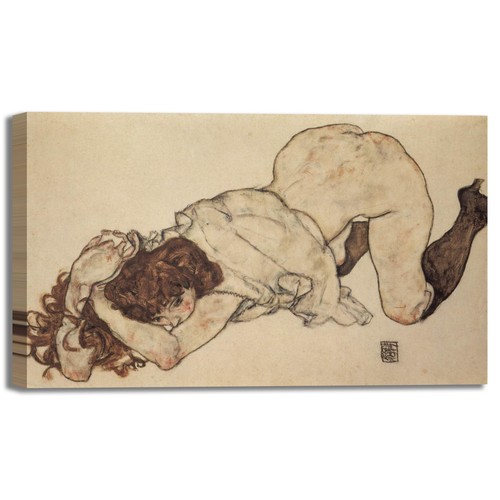 Schiele ragazza ginocchio - in,