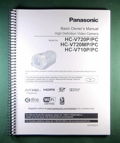 Panasonic v720 manuale - panasonic,