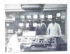 FOTO VINTAGE ANNI 60 1960 REGIA STUDIO TELEVISIVO VECCHIA FOTOGRAFIA RAI ? TV TE