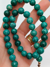 COLLANA GIROCOLLO PERLE PIETRA VERDE  NATURALE