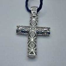 CIONDOLO CROCE CON DIAMANTI