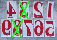 1 PCS. RED NUMBER max sport