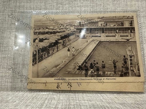 Cartolina viareggio piscina - viareggio, la