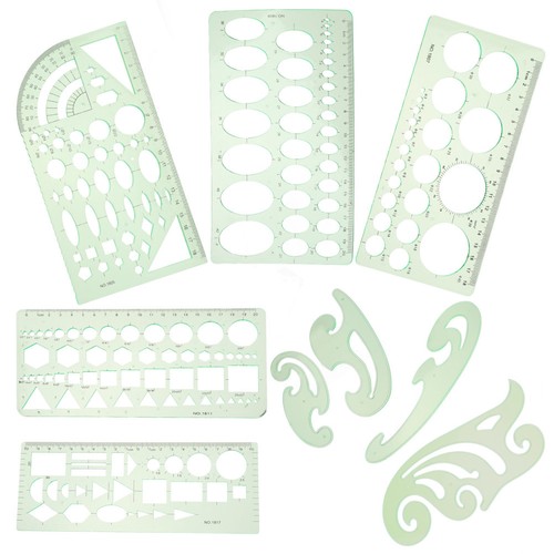 Pcs righello cerchiometro - ,