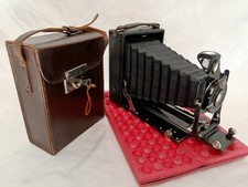 Antica macchina fotografica a lastra-ICA Alpha 175 funzionante GERMANY 1910/20