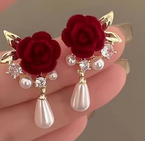 Orecchini pendenti donna - , fiore