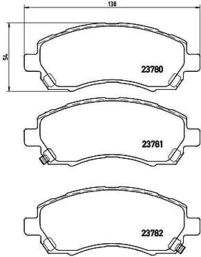 Brembo p78009 kit pastiglie - p78009,