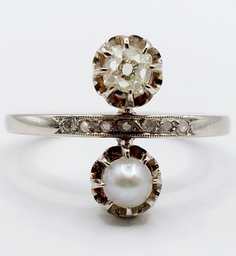 Anello antico oro bianco - , 18k