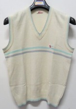 BRUNIK GILET SMANICATO JERSEY SHIRT TENNIS VINTAGE SPORT ITALIA CASUAL NO MAGLIA