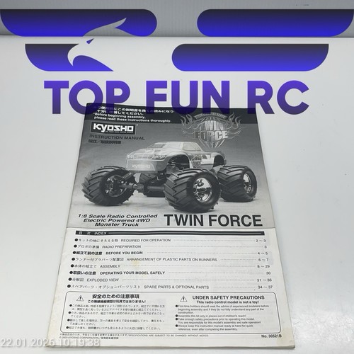Manuale monster truck - monster, kyosho