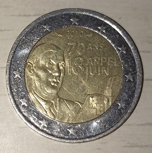 Moneta euro francia ans - moneta, 70