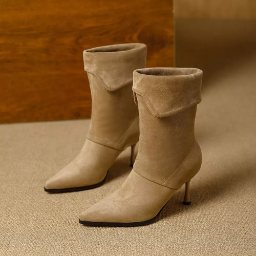 Stivaletti donna kaki - stivaletti,