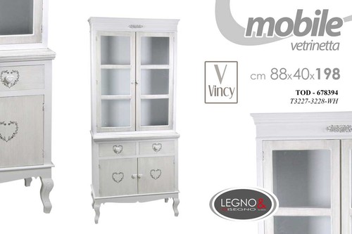 Mobile credenza vetrina cuore - mobile,