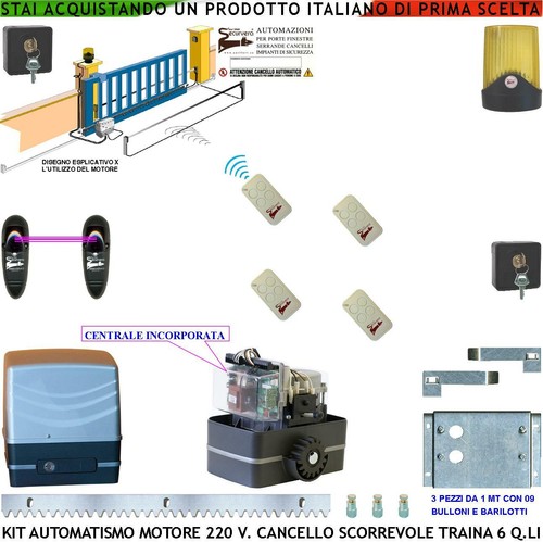 Cancello scorrevole li kit - cancello, 6