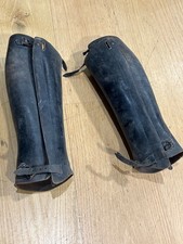 Gambali  in cuoio nero da Ufficiale Regio Esercito IIGM