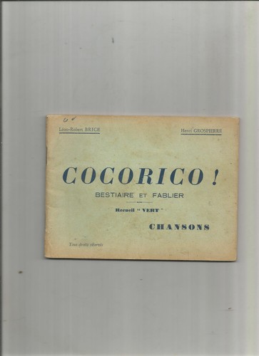 Cocorico bestiaire et - bestiaire,