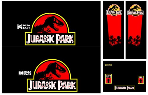 Jurassic park pinball - jurassic, decal