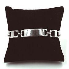 Bracciale vintage anni '70 Ottaviani con targhetta in argento 925 Made in Italy