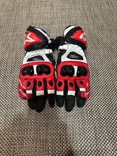 Guanti ALPINESTARS GP SUPER TECH - BIANCO/ROSSO - taglia M - usati, ma perfetti!