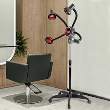 Lampada rossa 5 teste luce infrarossa terapia del calore salone tintura permanente capelli styling