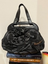 BORSA A MANO IN PELLE NERA, BRACCIALINI, PER DONNA.