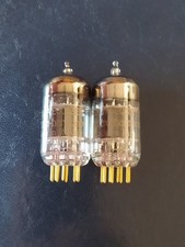 2 X Electro Harmonix 12AU7A ECC82 EH GOLD PINS valvole preamplificatrici  Ok 
