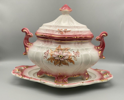 Art deco tureen and - tureen, plate