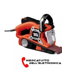 Levigatrice a Nastro Black&Decker Coperchio Retraibile Impugnatura 3 Posizioni