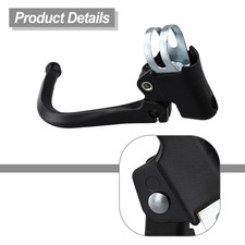 2-23 Leve Freno 160g Curva Nero/Argento Tubo Acciaio Ingranaggio Fisso