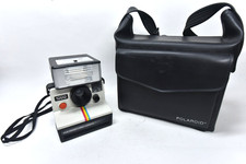 FOTOCAMERA VINTAGE POLAROID LAND 1000 +FLASH SX70 FOTOCAMERA PELLICOLA ISTANTANEA TESTATA FUNZIONANTE
