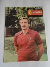 CALCIOFILM INTER-TORINO COVER RENATO ZACCARELLI AUTOGRAFATA