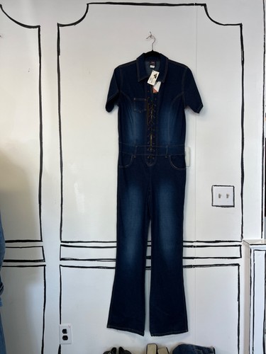 Tuta vintage denim stringata