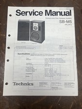 Technics SB-M5 Manuale di