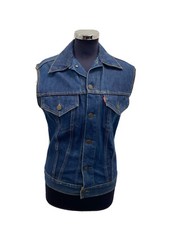 LEVIS BIG E GILET JACKET GIACCA JEANS VINTAGE JHB131
