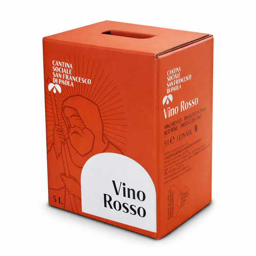 Vino rosso bag box - rosso, 5