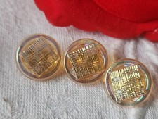 Trio Bottoni Antichi IN Vetro