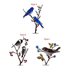 Figurine di uccelli in metallo