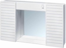 MOBILETTO DA BAGNO SIMPATY bianco con specchio e contenitore cm. 58x12x37 h