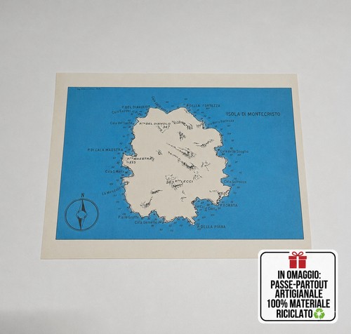 Montecristo mappa cartografica