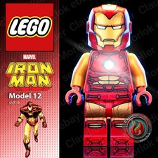 ⭐ LEGO Iron Man Model 12 armor sh910 Minifigure sh0910 Marvel Avengers Supereroe