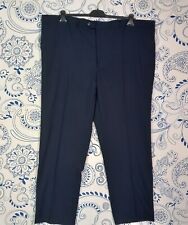 Pantaloni Classici Blu Marina - TG 65 Taglia Forte Oversize Made In Italy BY FB
