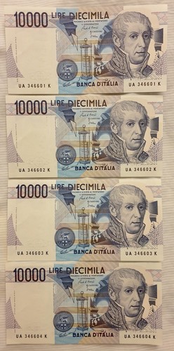 Lotto banconote diecimila - banconote,