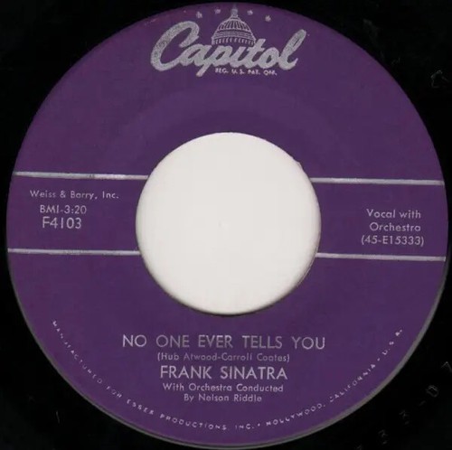 Frank sinatra 45 u min - 7'', u/min