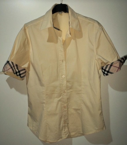 Camicia beige burberry l - camicia,