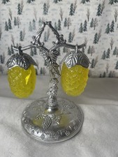 Pila sale e pepe ananas vintage con supporto plastica MCM regalo Hong Kong