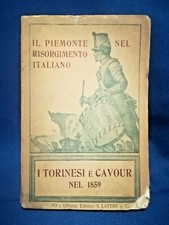 Gramegna, Cavour e i torinesi nel 1859. STEN 1910. Torino Piemonte, Risorgimento
