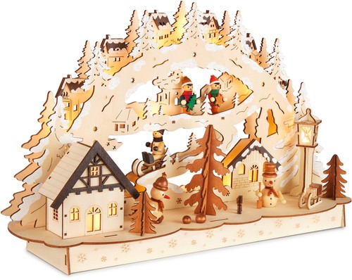 Arco candele led - in, legno