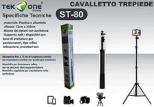 *Zs -TREPPIEDE CAVALLETTO TRIPODE REGOLABILE SUPPORTO SMARTPHONE REFLEX TERMOSCA