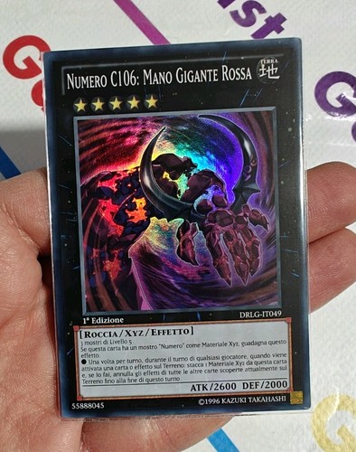 Numero c106 mano gigante - mano, rossa