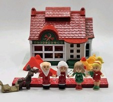 Polly Pocket HOLIDAY TOY SHOP 1993 Vintage Bluebird 100% COMPLETO Natale